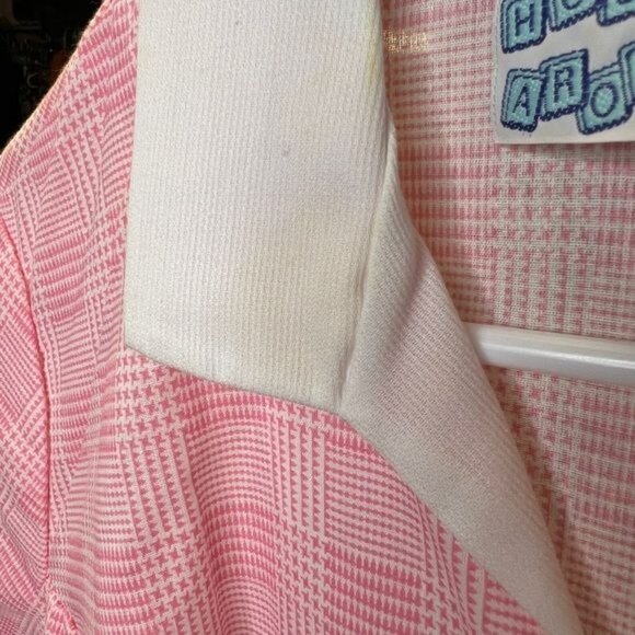 Vintage Pink Plaid House Dress by Housin Around - Picture 9 of 9